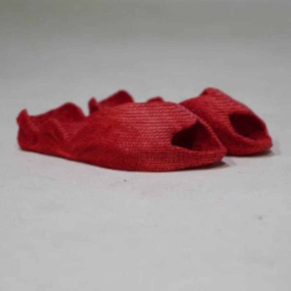 YoungSponge red wave slides fully 3d printed sandals
